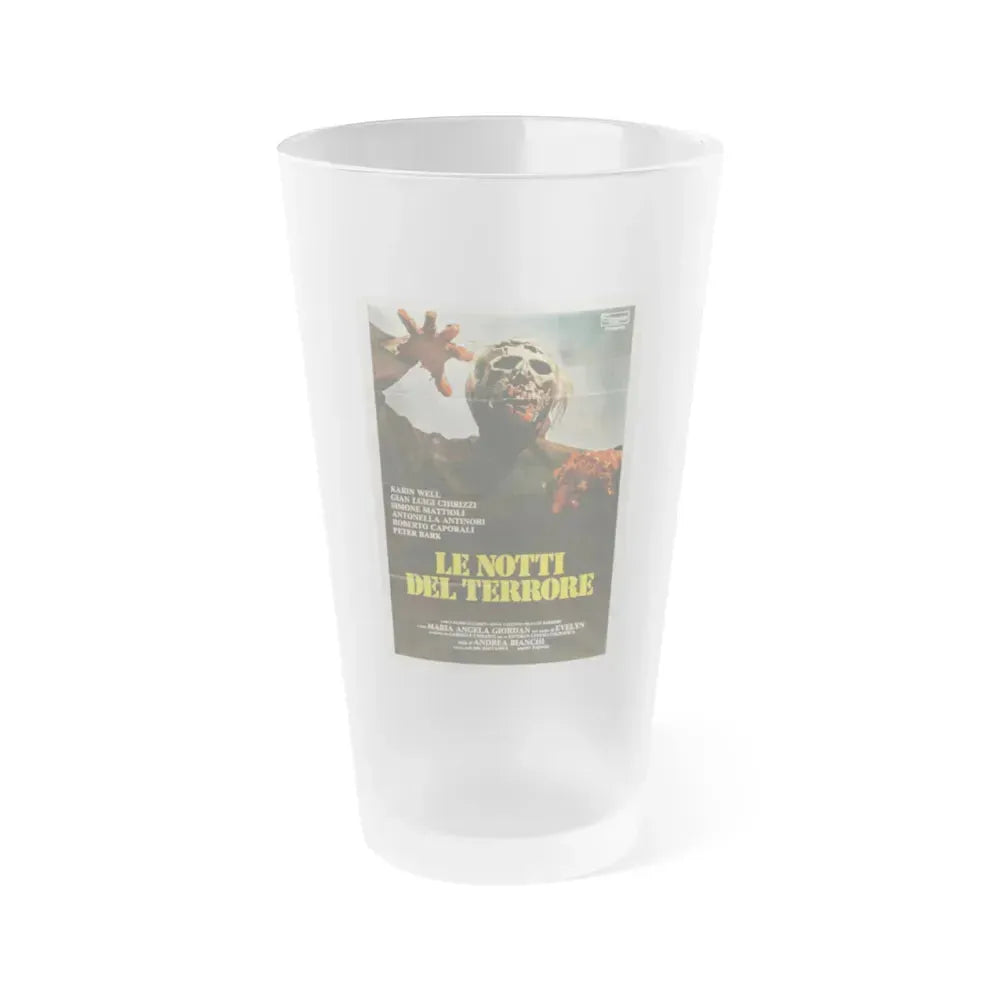 BURIAL GROUND (ITALIAN) 1981 Movie Poster - Frosted Pint Glass 16oz 16oz Frosted - Go Mug Yourself