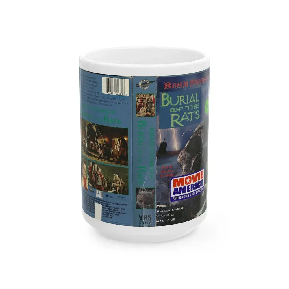 BURIAL OF THE RATS (VHS COVER) - White Coffee Mug 15oz - Go Mug Yourself