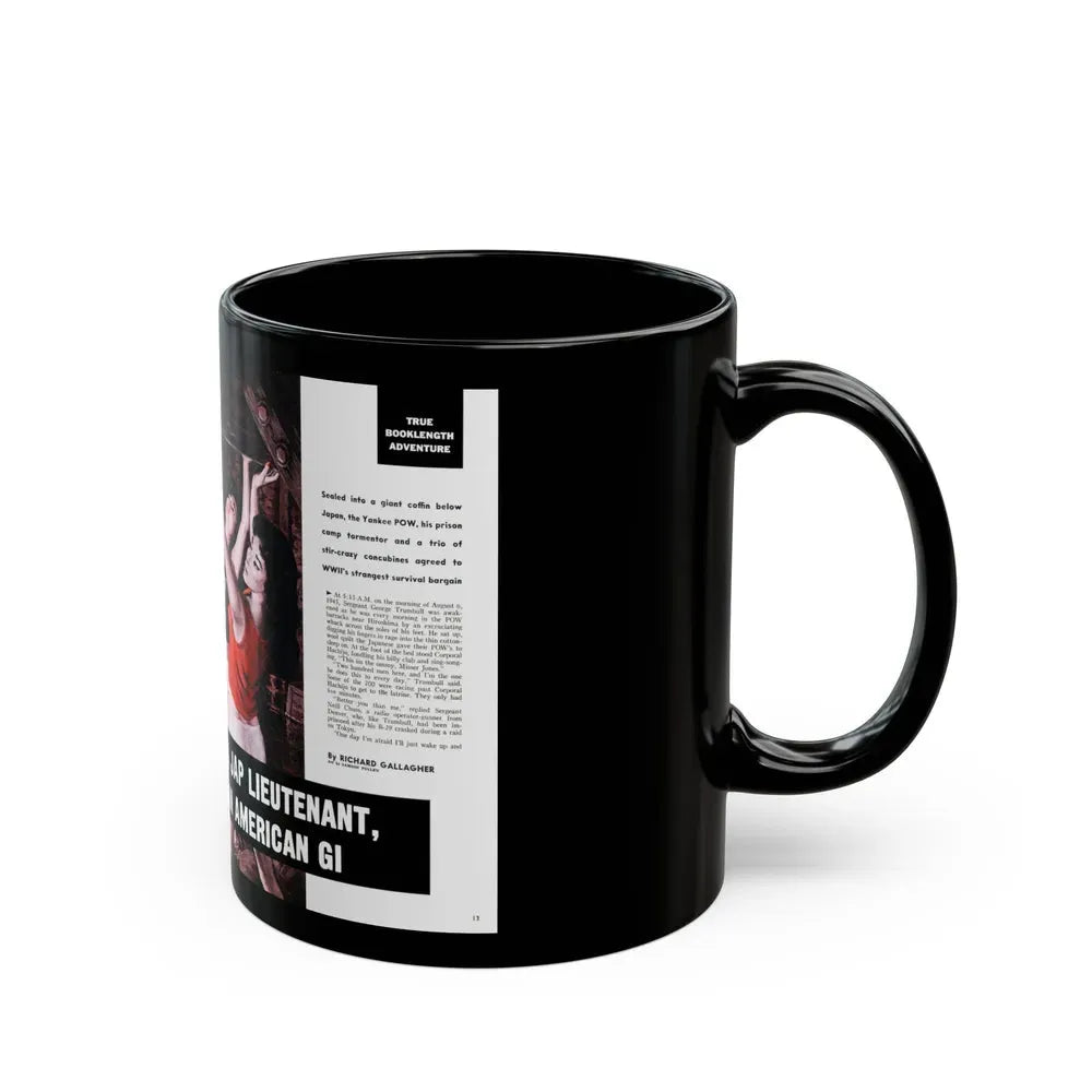 Buried Alive, Male magazine, December 1960 - Black Coffee Mug - Go Mug Yourself