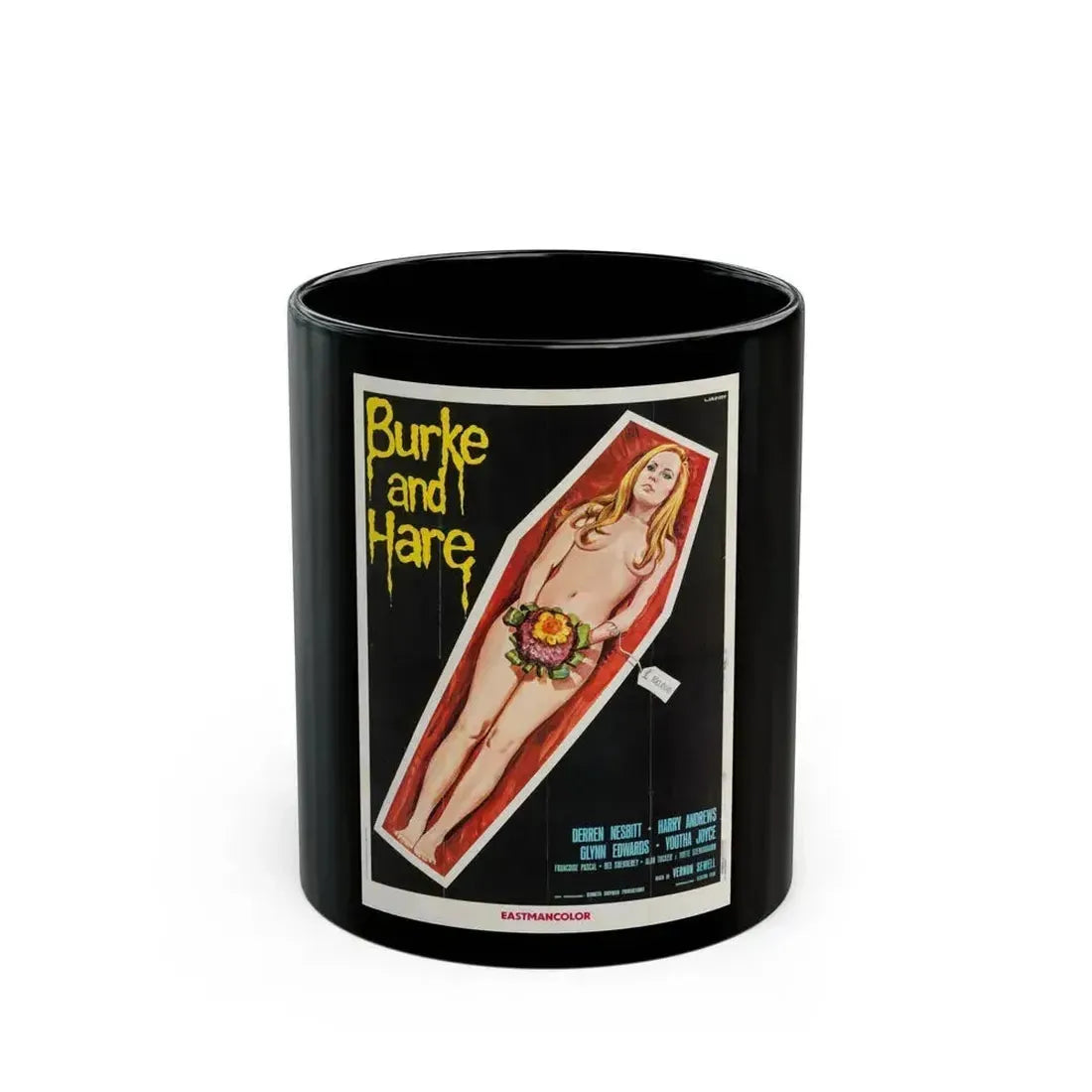 BURKE AND HARE (ITALIAN) 1972 Movie Poster - Black Coffee Mug 11oz - Go Mug Yourself
