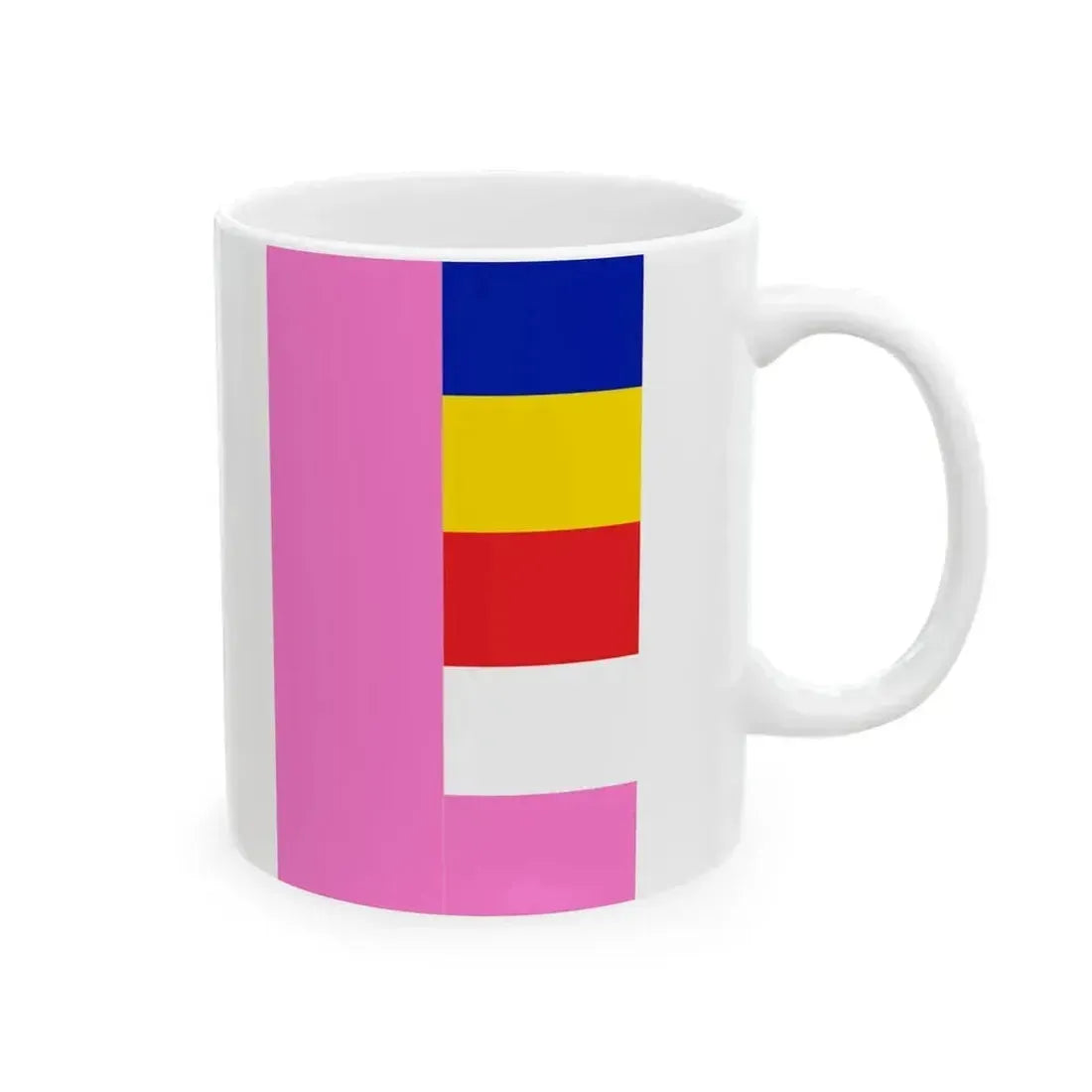 Burmese buddhist flag (Myanmar) White Coffee Mug - Go Mug Yourself