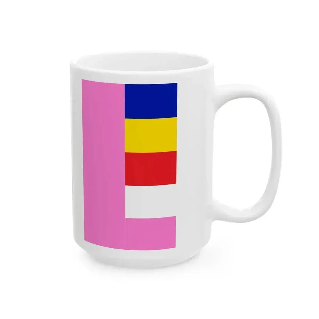 Burmese buddhist flag (Myanmar) White Coffee Mug - Go Mug Yourself