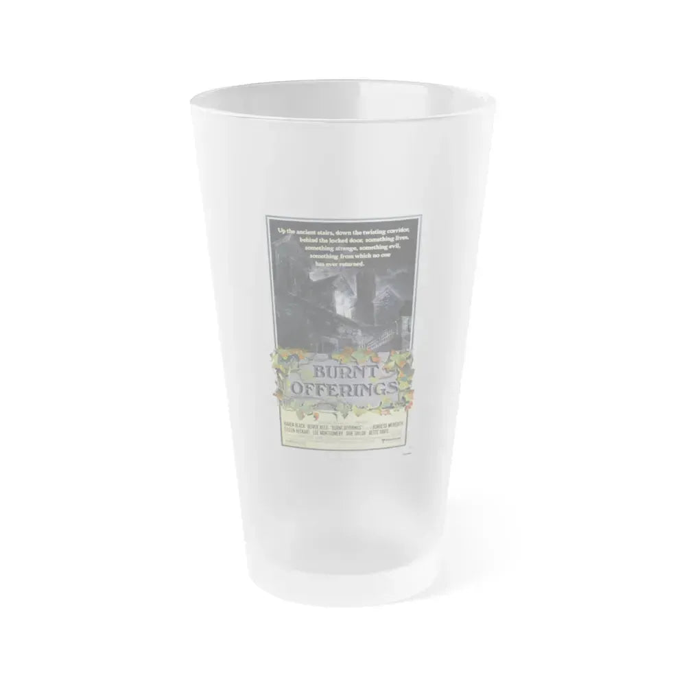 BURNT OFFERINGS (TEASER) 1976 Movie Poster - Frosted Pint Glass 16oz 16oz Frosted - Go Mug Yourself
