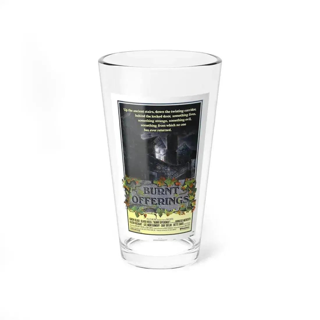 BURNT OFFERINGS (TEASER) 1976 Movie Poster - Pint Glass 16oz 16oz - Go Mug Yourself