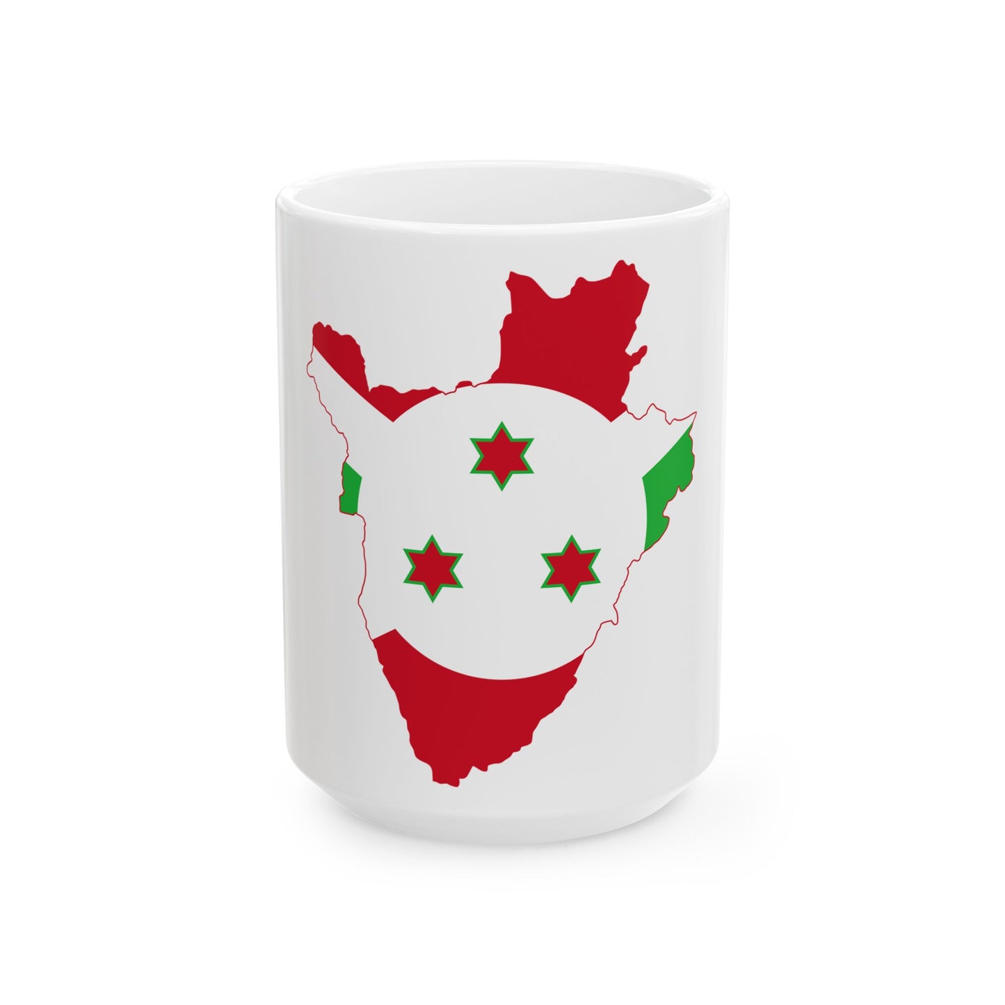 Burundi Stub (Burundi) White Coffee Mug-15oz-Go Mug Yourself