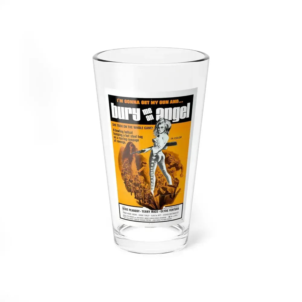 BURY ME AN ANGEL 1972 Movie Poster - Pint Glass 16oz 16oz - Go Mug Yourself