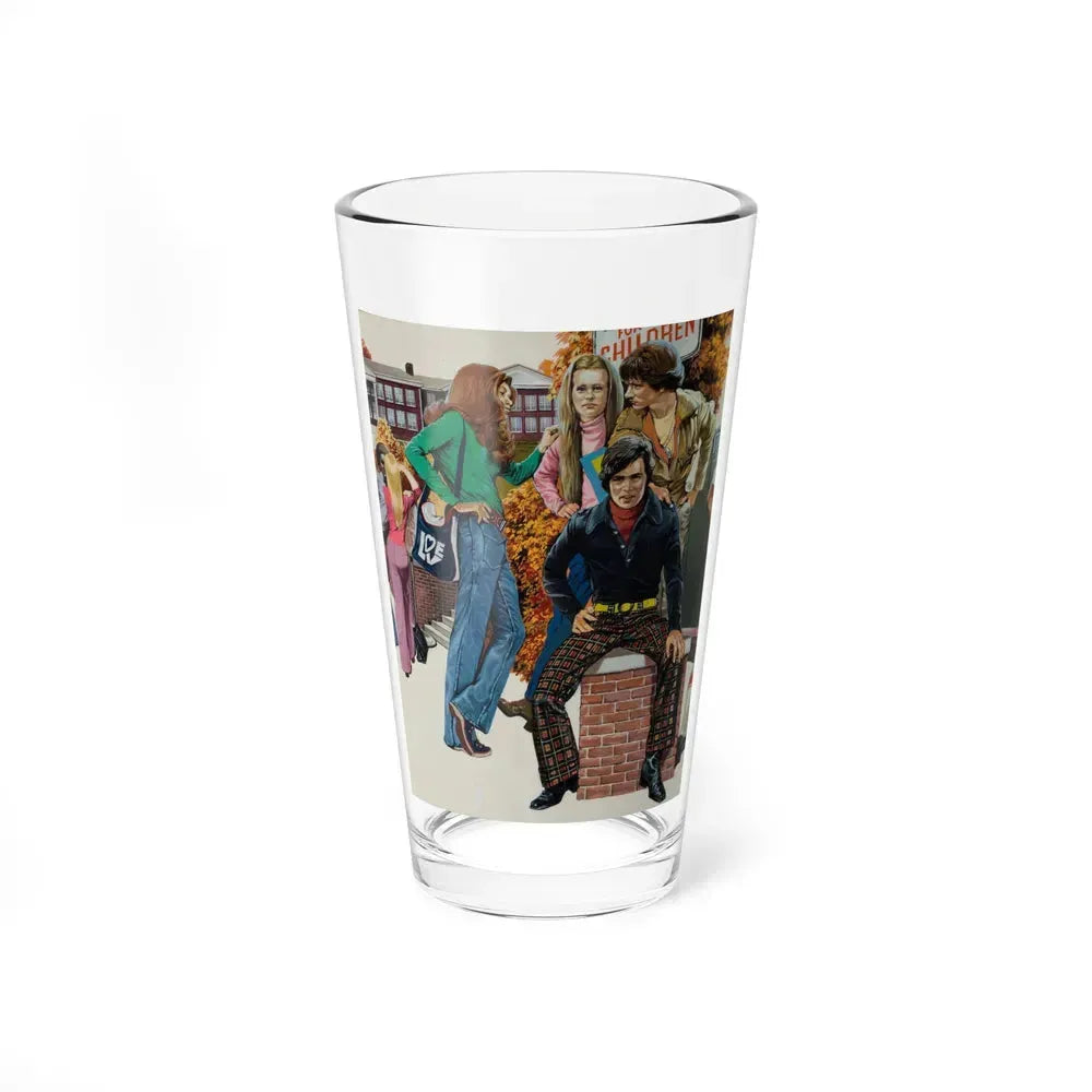 Bus Stop, 1970s (Magazine Illustration) Pint Glass 16oz 16oz - Go Mug Yourself