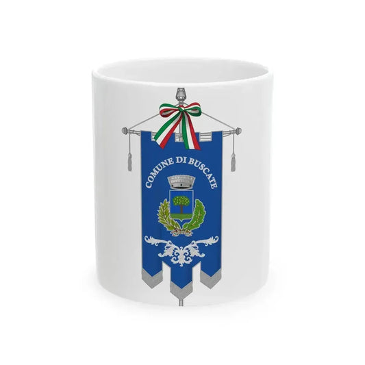 Buscate-Gonfalone (Italy) White Coffee Mug 11oz - Go Mug Yourself