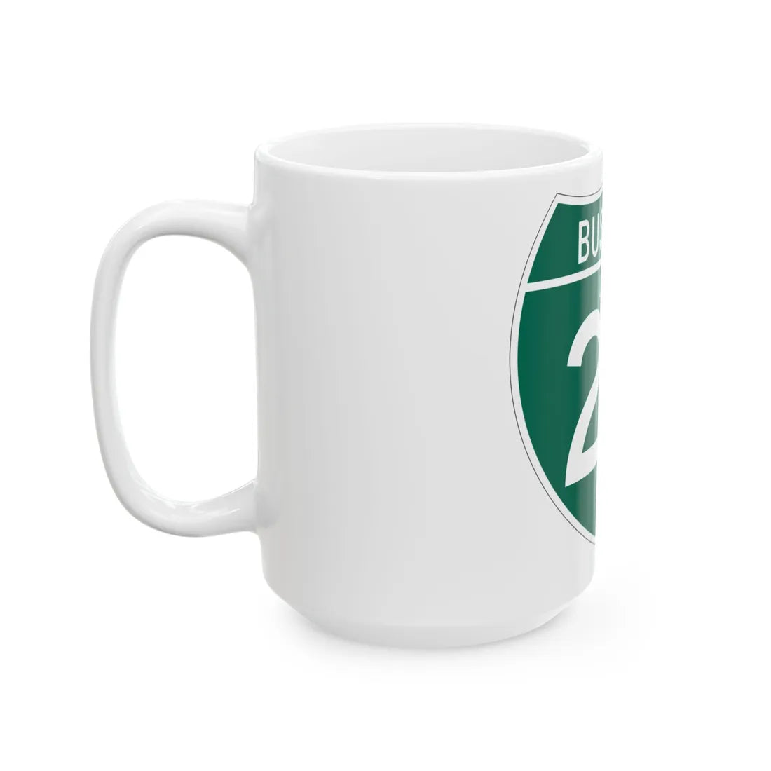 Business Interstate 27-T TX (Texas) (Road Sign) White Coffee Mug - Go Mug Yourself