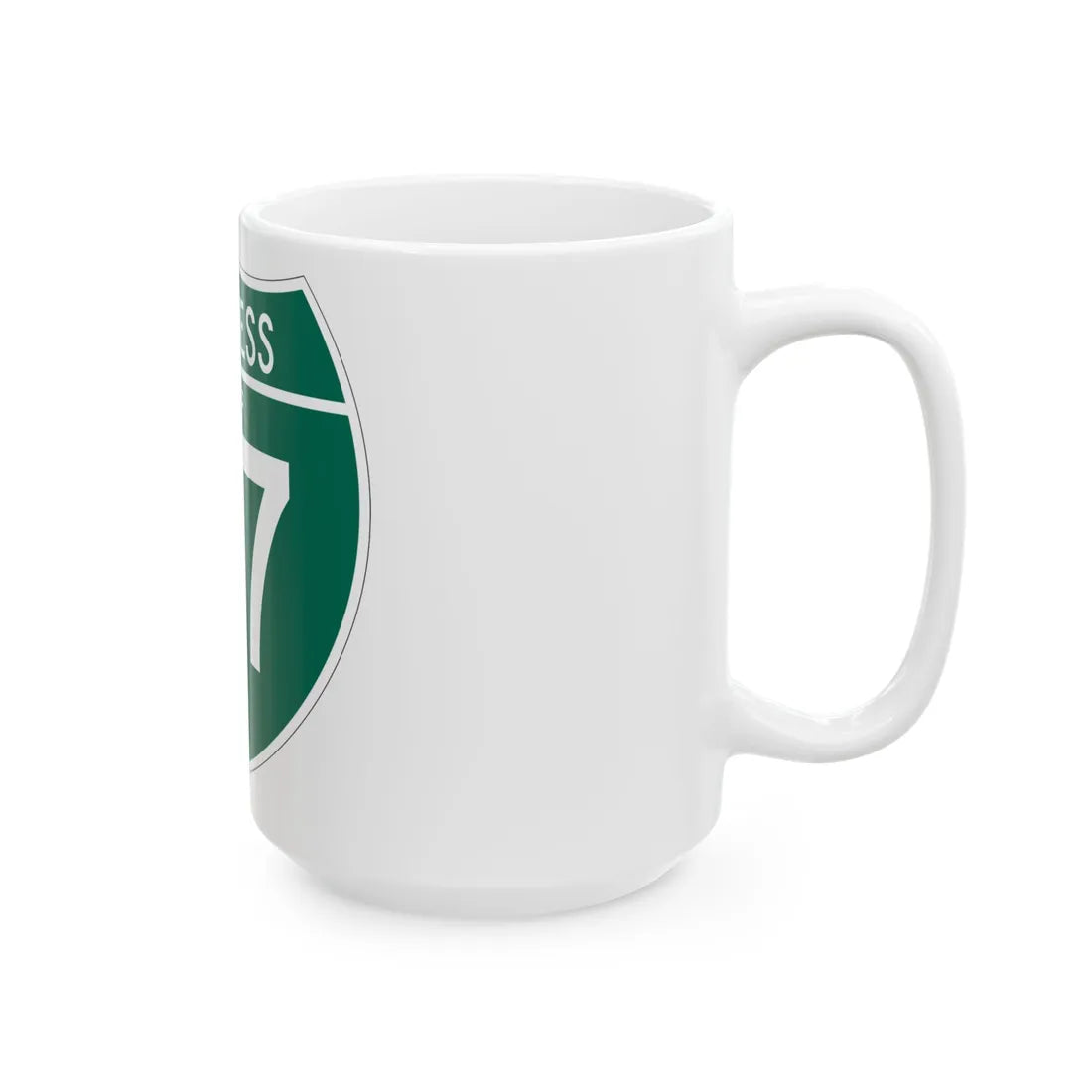 Business Interstate 27-T TX (Texas) (Road Sign) White Coffee Mug - Go Mug Yourself