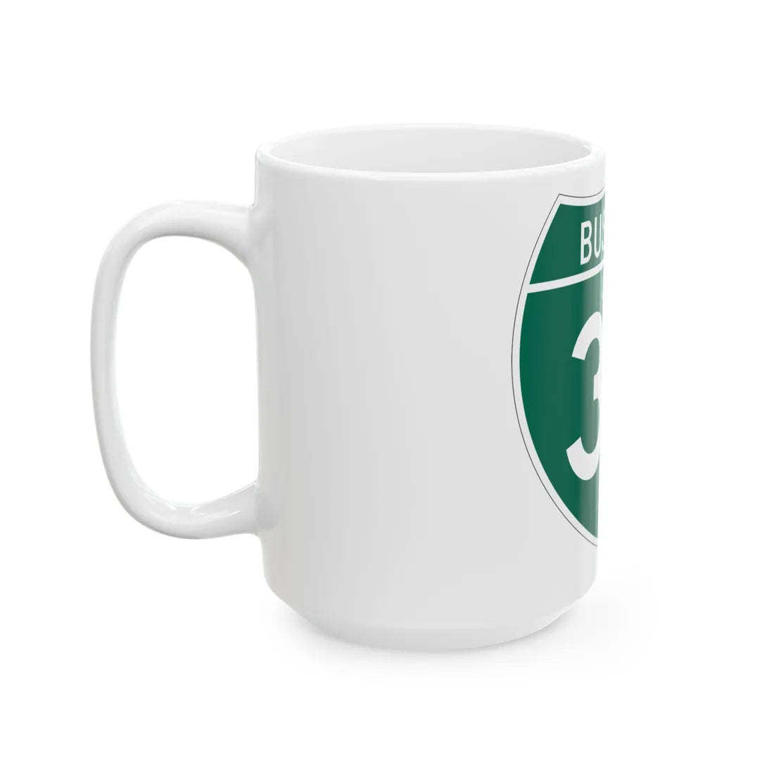 Business Interstate 35-X TX (Texas) (Road Sign) White Coffee Mug - Go Mug Yourself