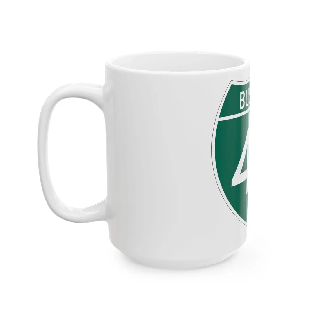 Business Interstate 40-F TX (Texas) (Road Sign) White Coffee Mug - Go Mug Yourself