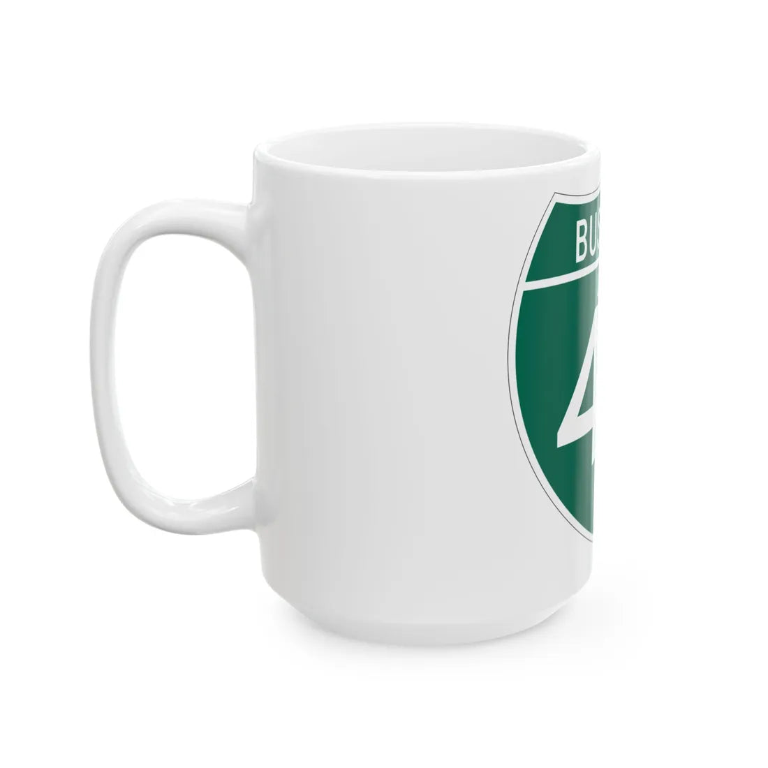 Business Interstate 45-G TX (Texas) (Road Sign) White Coffee Mug - Go Mug Yourself
