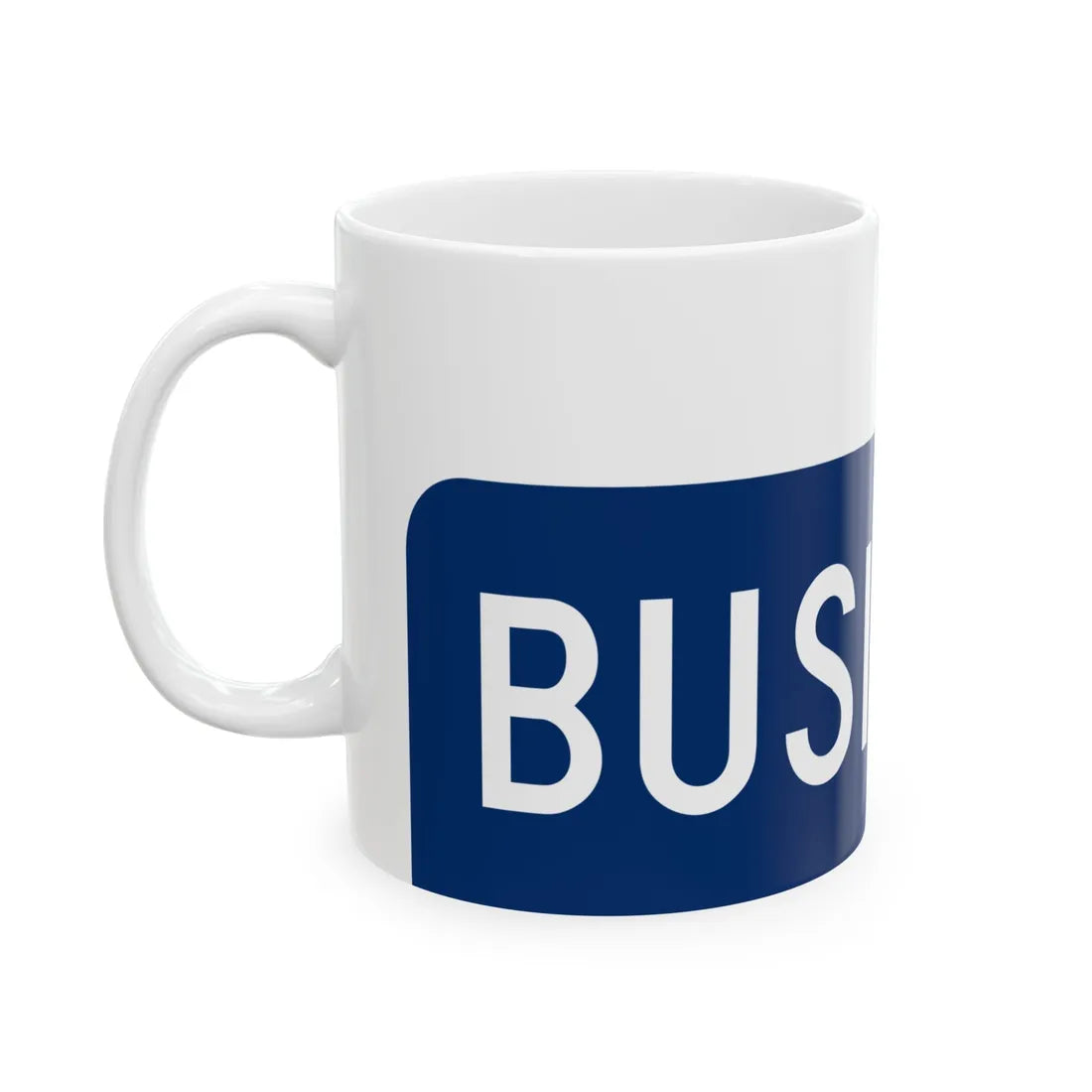 Business plate blue FL 1956 (Florida) (Road Sign) White Coffee Mug - Go Mug Yourself