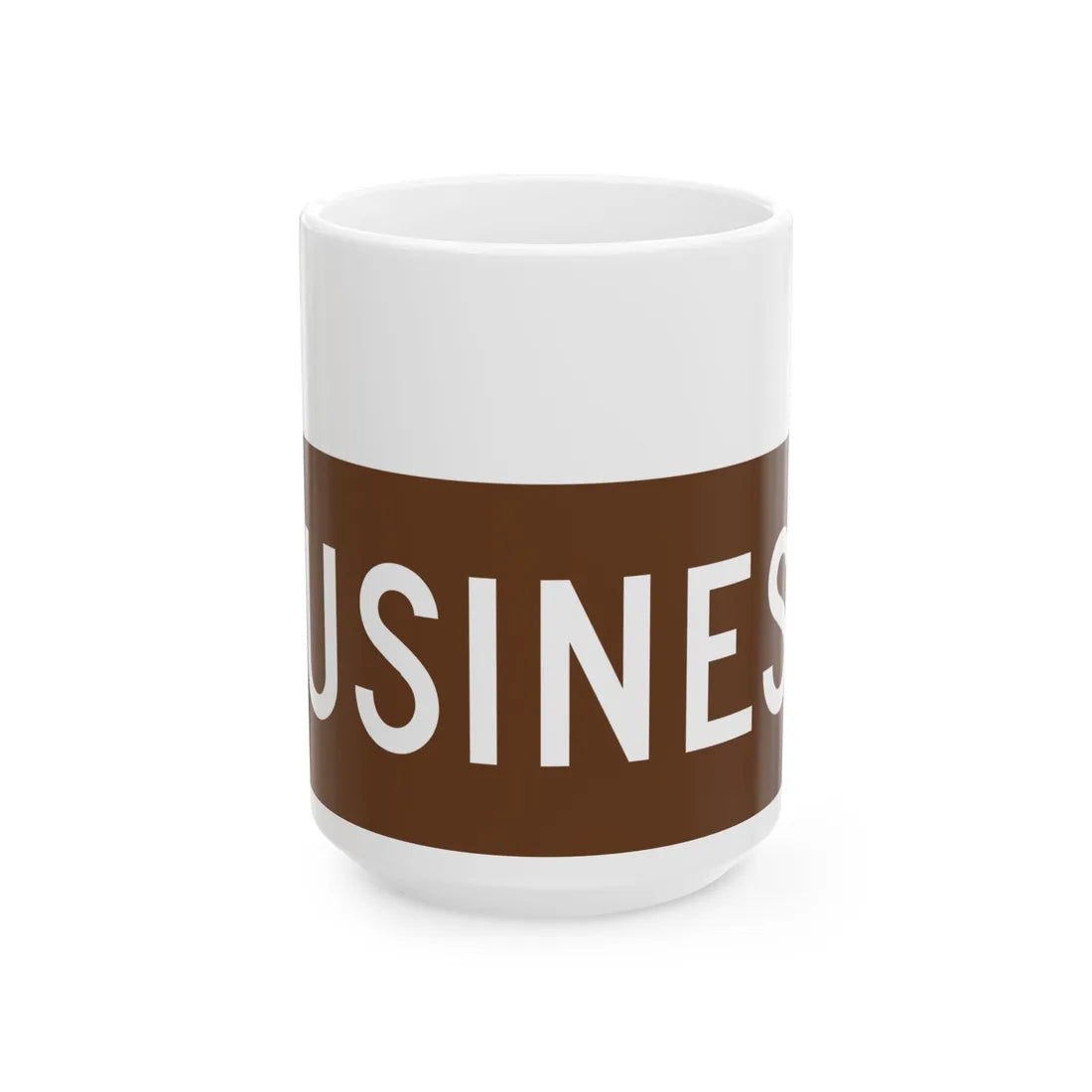 Business plate brown FL 1956 (Florida) (Road Sign) White Coffee Mug 15oz - Go Mug Yourself