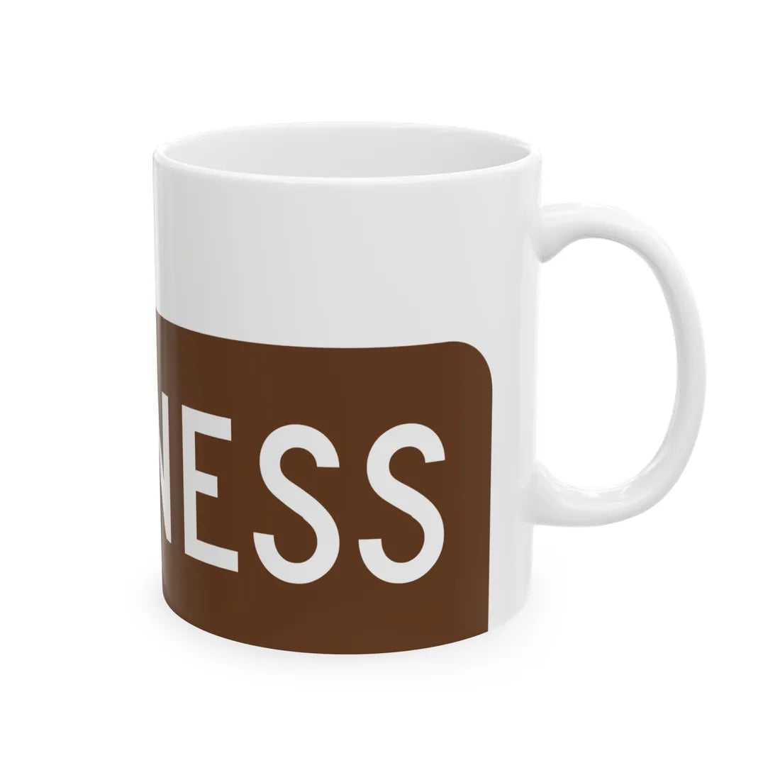 Business plate brown FL 1956 (Florida) (Road Sign) White Coffee Mug - Go Mug Yourself