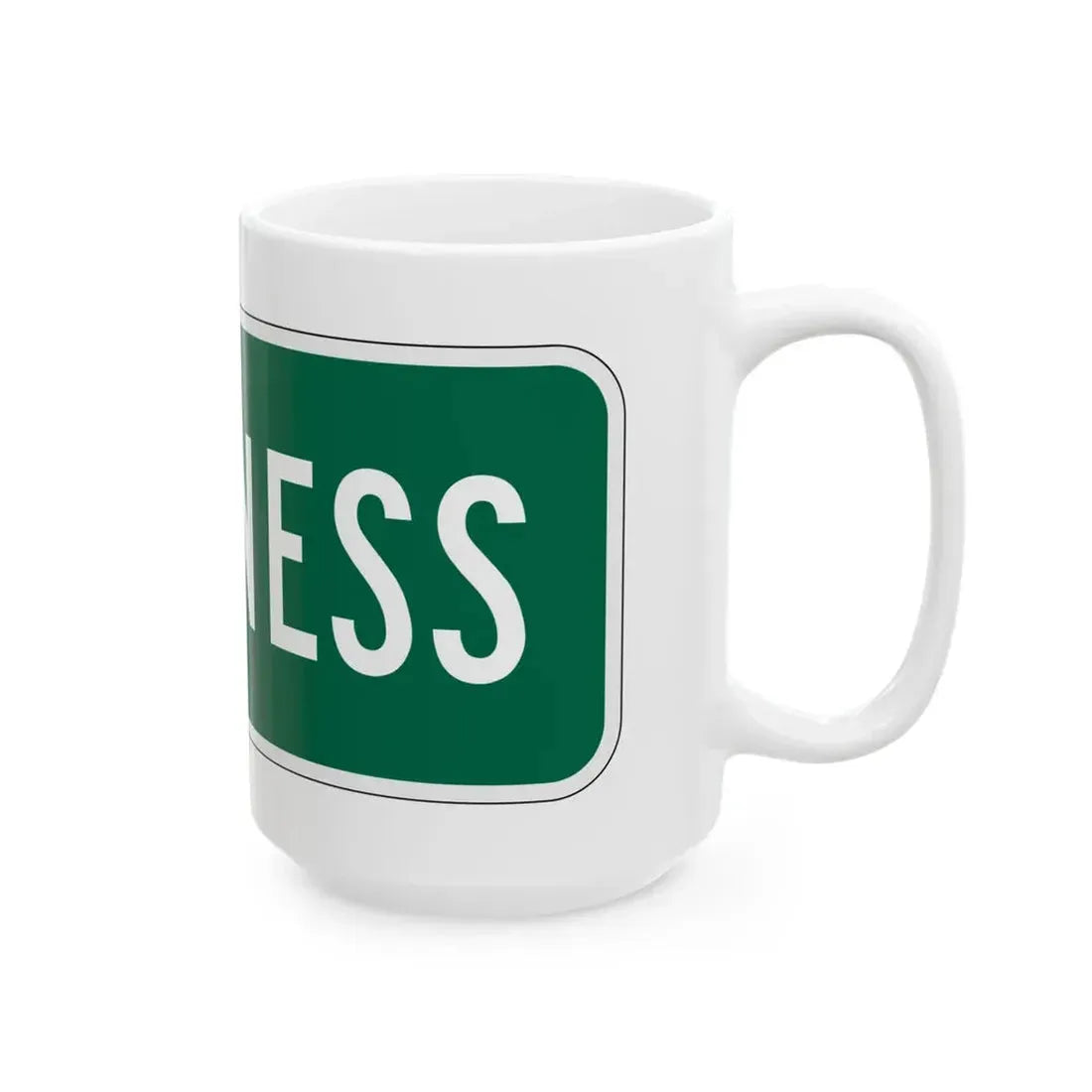 Business plate California (California) (Road Sign) White Coffee Mug - Go Mug Yourself