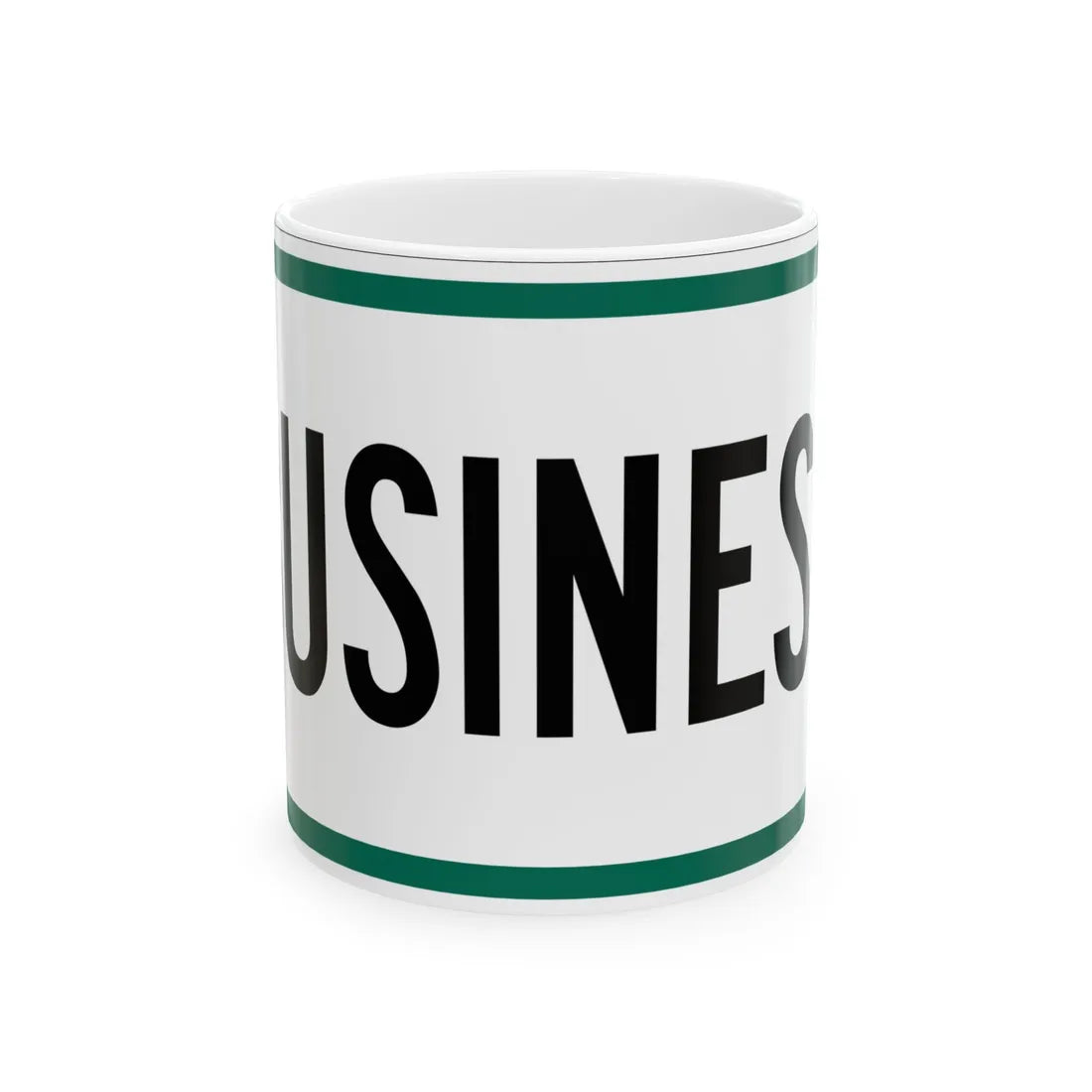 Business plate South Dakota (South Dakota) (Road Sign) White Coffee Mug 11oz - Go Mug Yourself