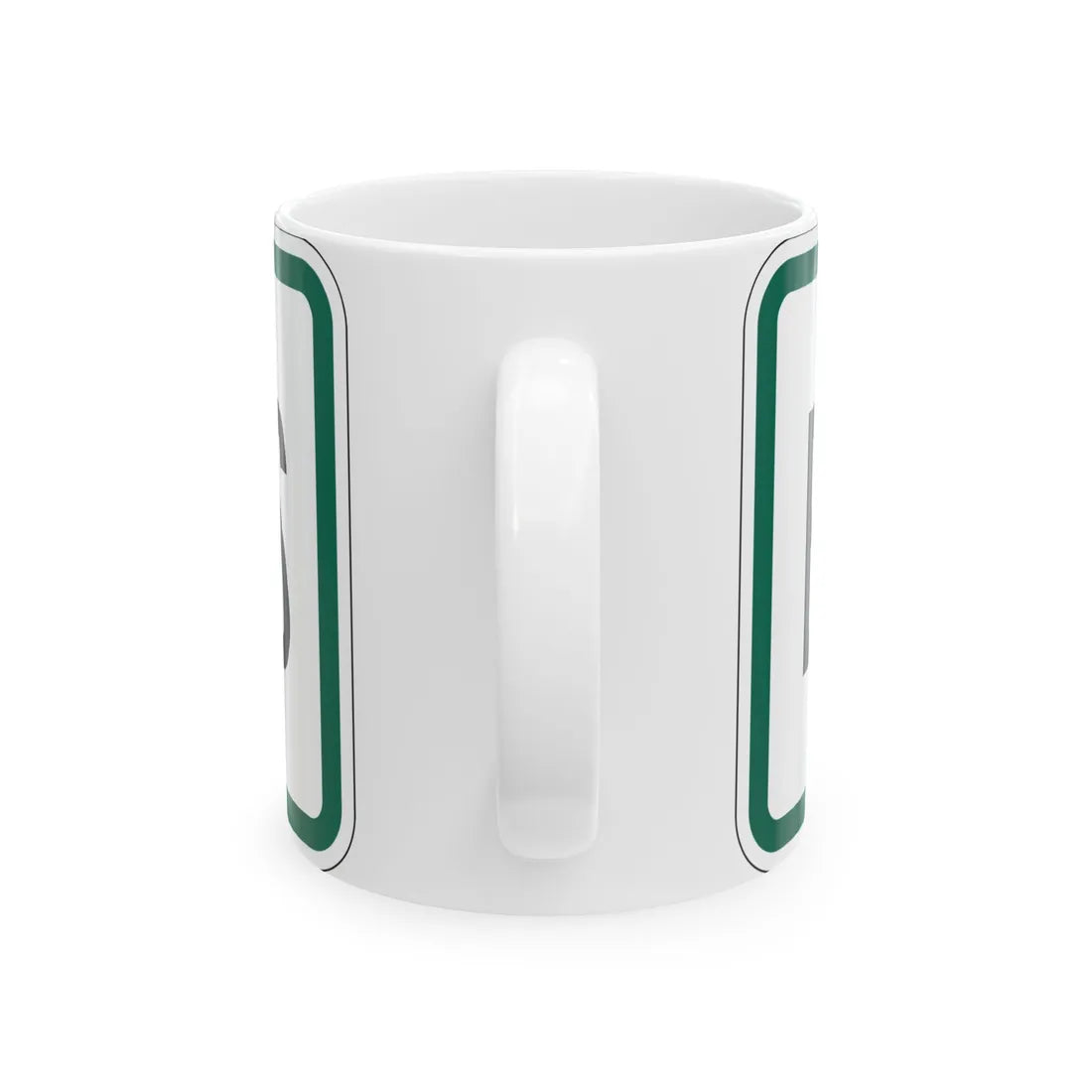 Business plate South Dakota (South Dakota) (Road Sign) White Coffee Mug - Go Mug Yourself