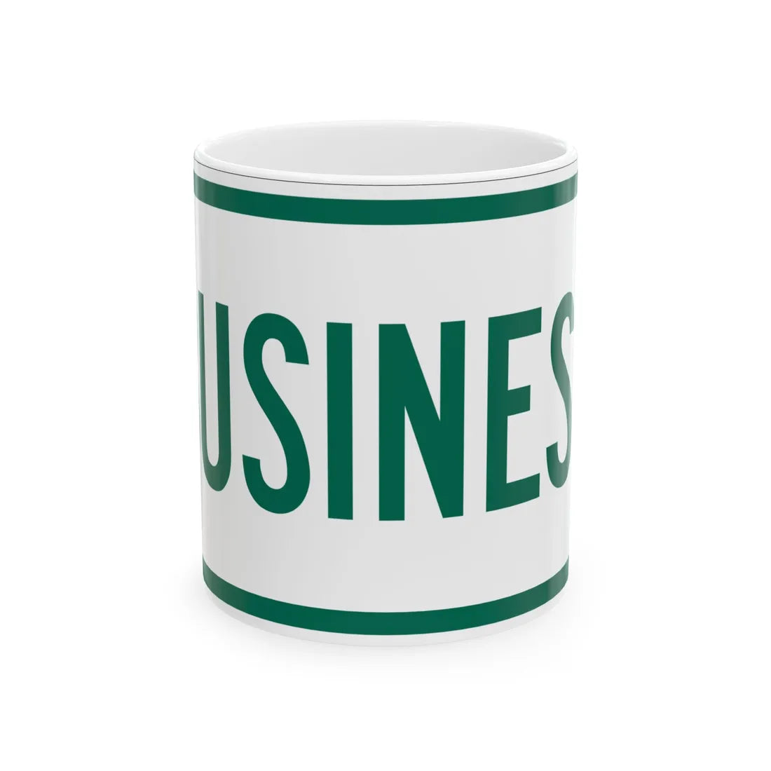 Business plate Vermont (Vermont) (Road Sign) White Coffee Mug 11oz - Go Mug Yourself