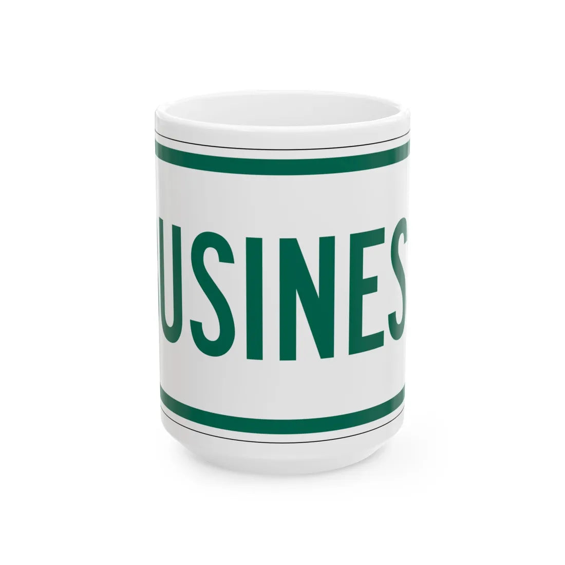 Business plate Vermont (Vermont) (Road Sign) White Coffee Mug 15oz - Go Mug Yourself