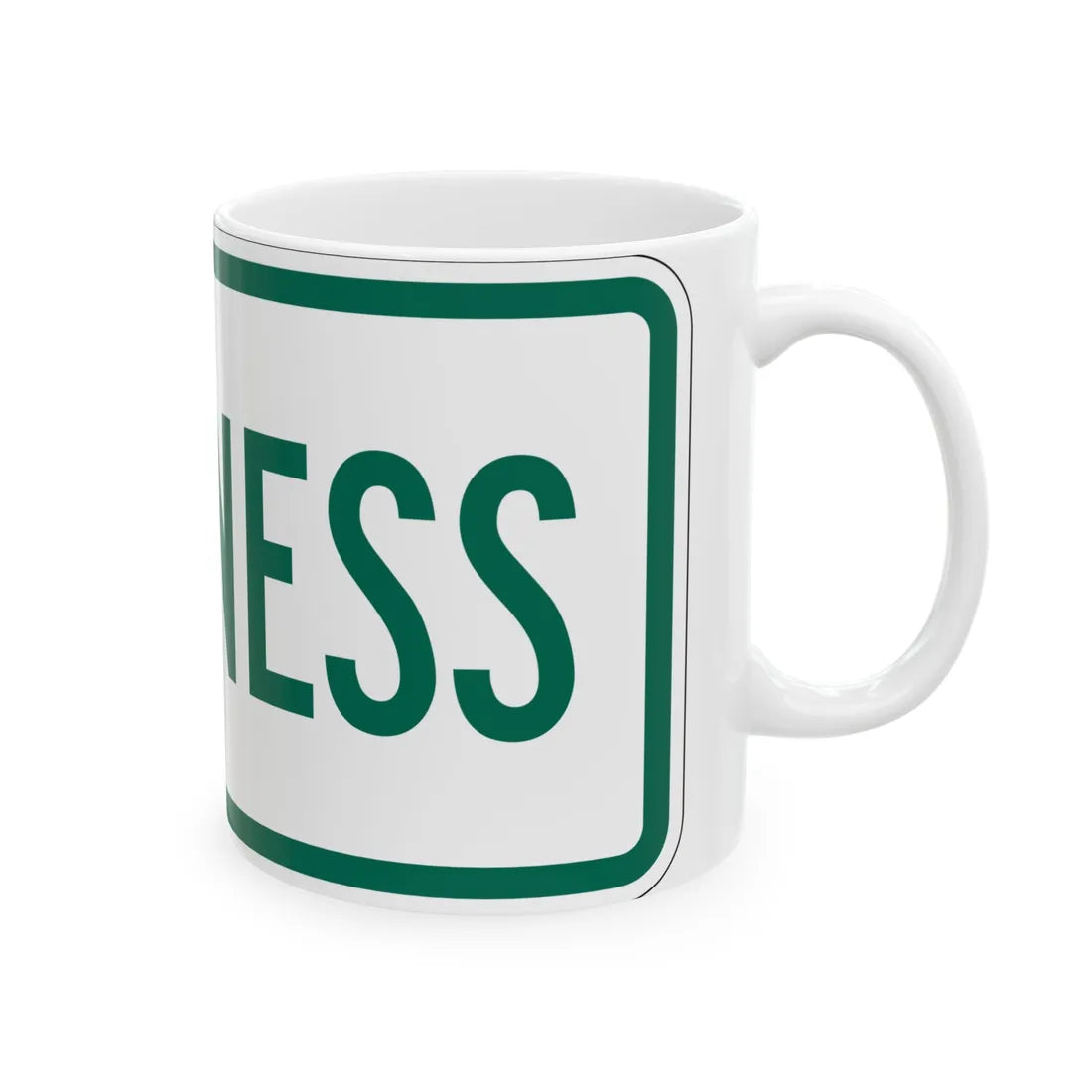 Business plate Vermont (Vermont) (Road Sign) White Coffee Mug - Go Mug Yourself