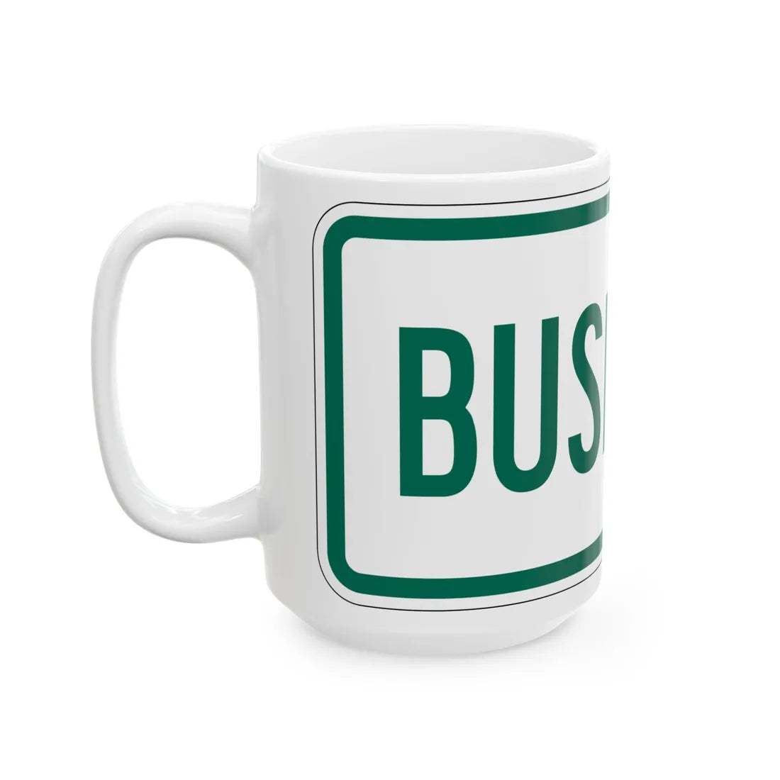 Business plate Vermont (Vermont) (Road Sign) White Coffee Mug - Go Mug Yourself
