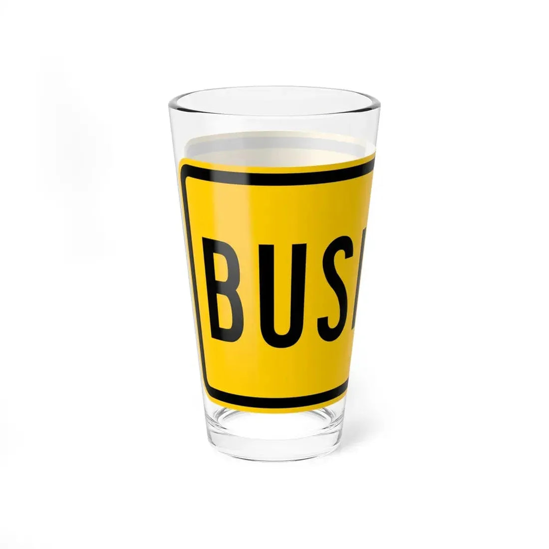 Business plate Wyoming (Wyoming) (Road Sign) Pint Glss 16oz - Go Mug Yourself