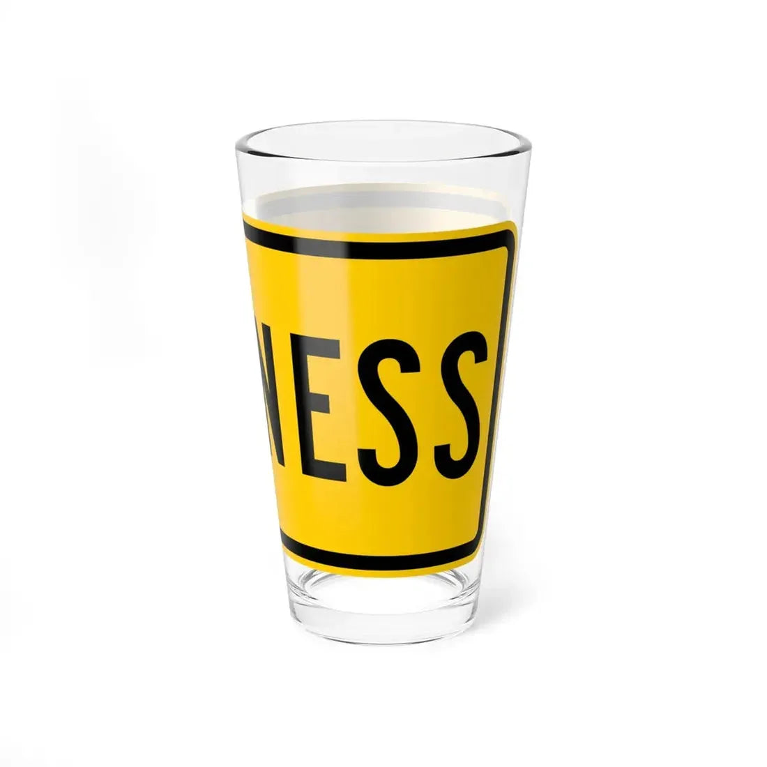 Business plate Wyoming (Wyoming) (Road Sign) Pint Glss 16oz - Go Mug Yourself