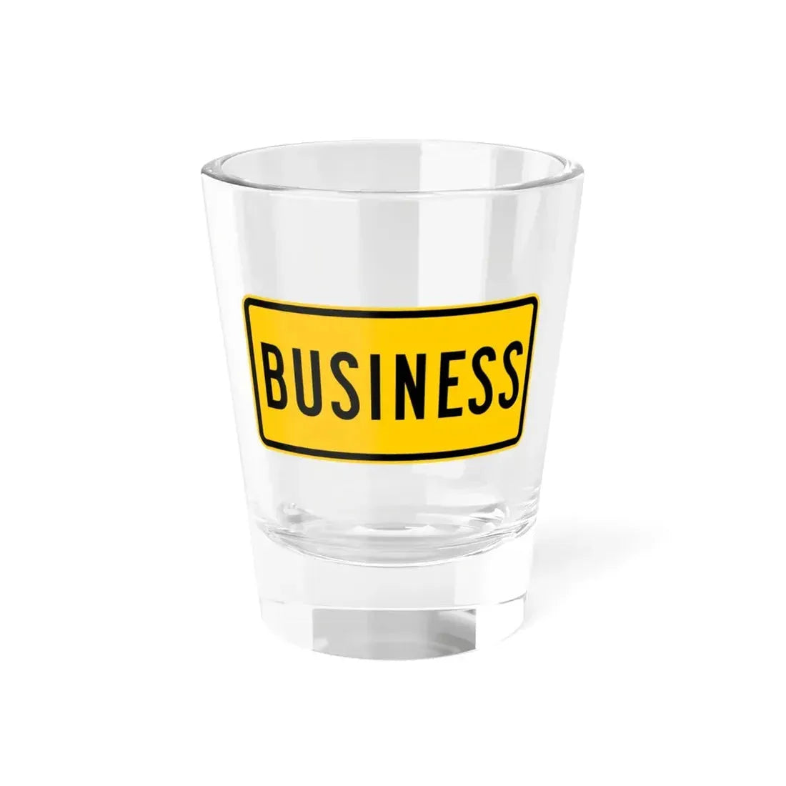 Business plate Wyoming (Wyoming) (Road Sign) Shot Glass 1.5oz 1.5oz - Go Mug Yourself