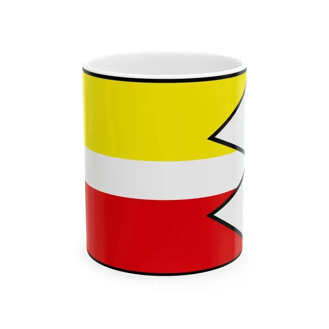 Busovce Kezmarok Flag (Slovakia) White Coffee Mug 11oz - Go Mug Yourself