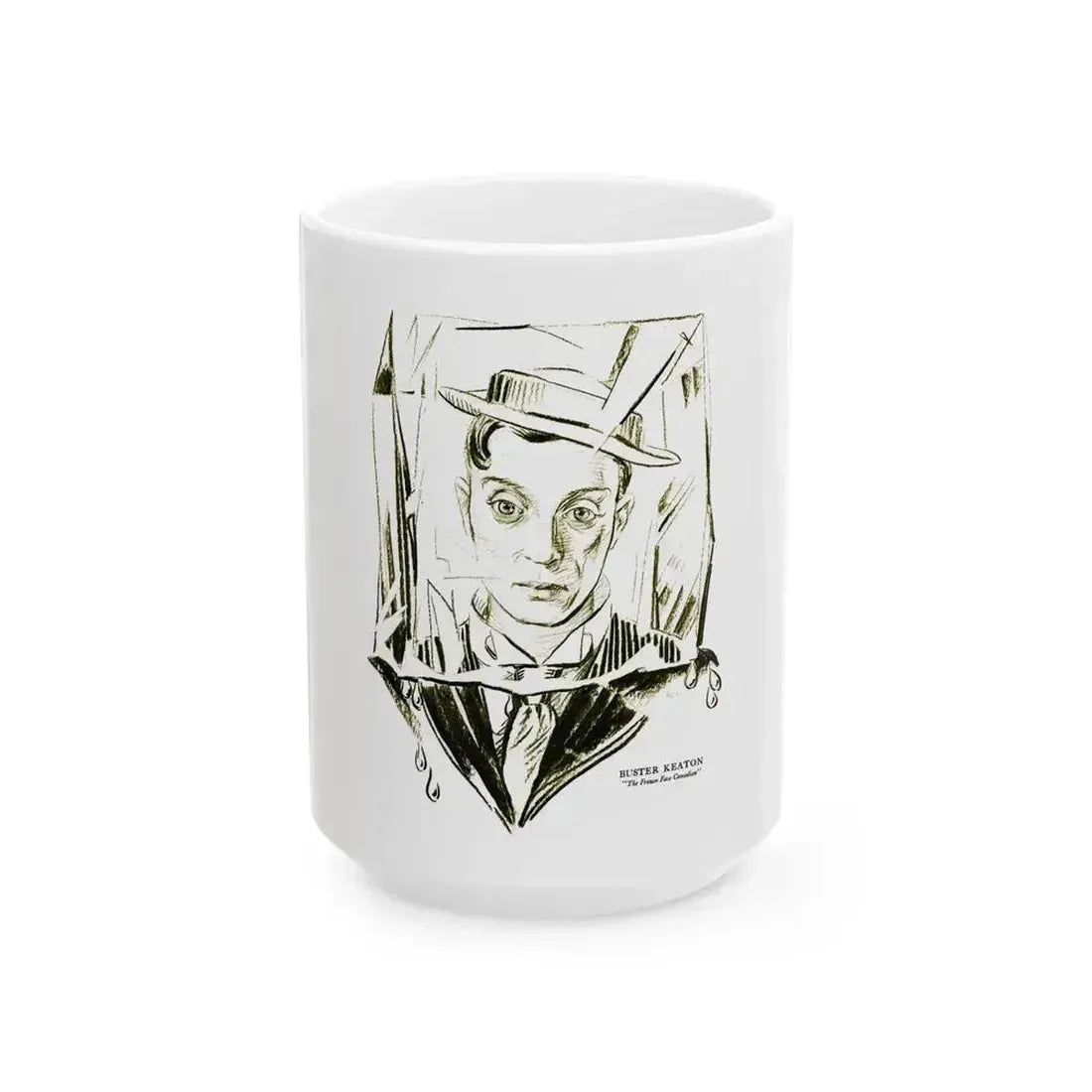 Buster Keaton, Silver Screen, March 30, 1922 - White Coffee Mug 15oz - Go Mug Yourself