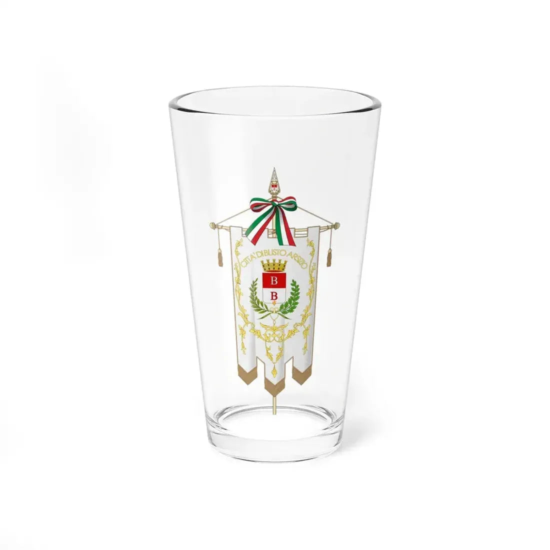 Busto Arsizio-Gonfalone (Italy) Pint Glass 16oz 16oz - Go Mug Yourself
