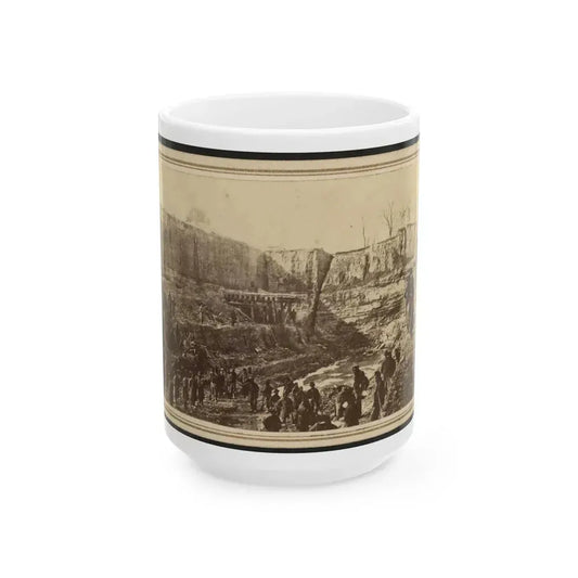 Butler's Dutch Gap Canal, James River, Virginia (U.S. Civil War) White Coffee Mug 15oz - Go Mug Yourself