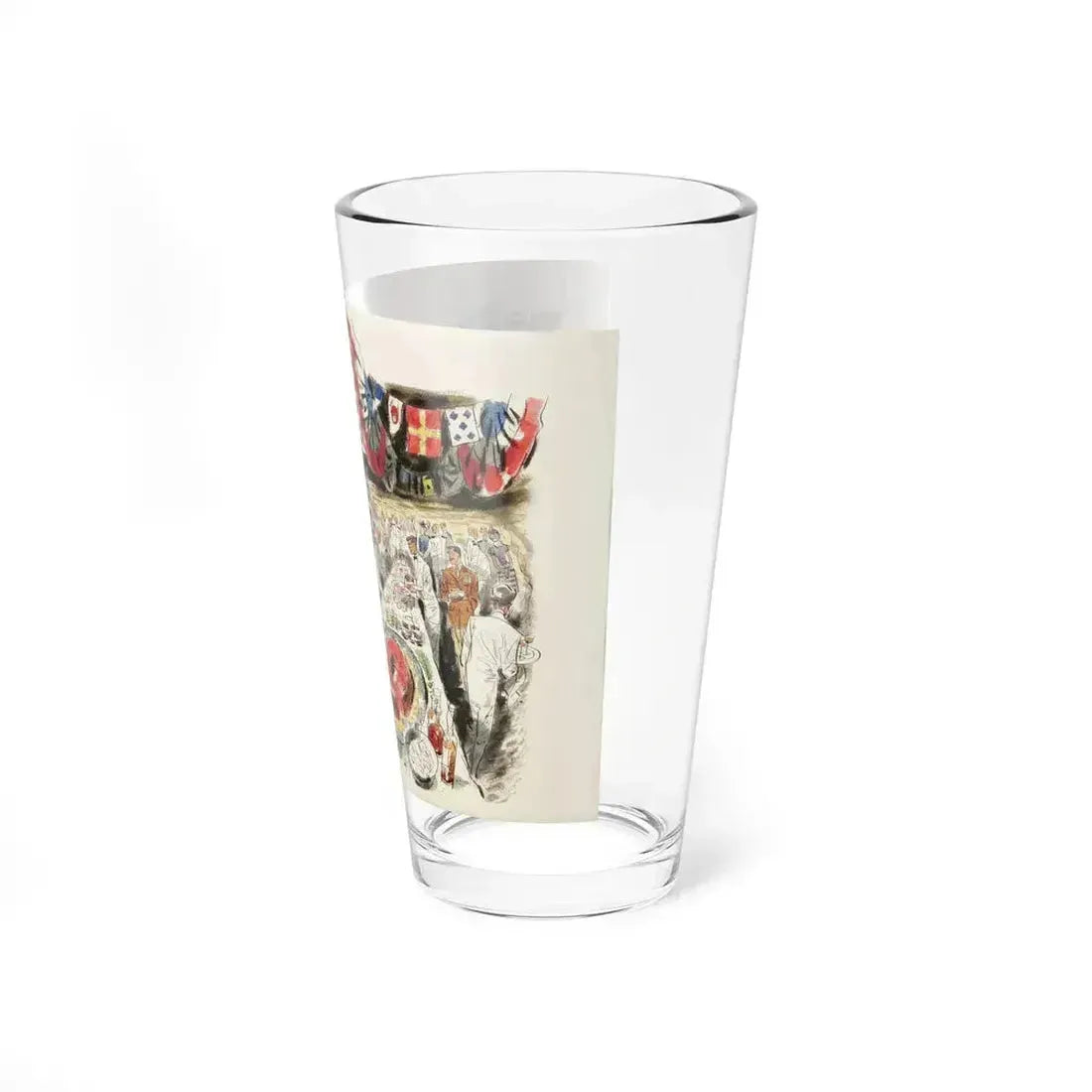 Buttering the Navy Brass, 1947 (Magazine Illustration) Pint Glass 16oz - Go Mug Yourself