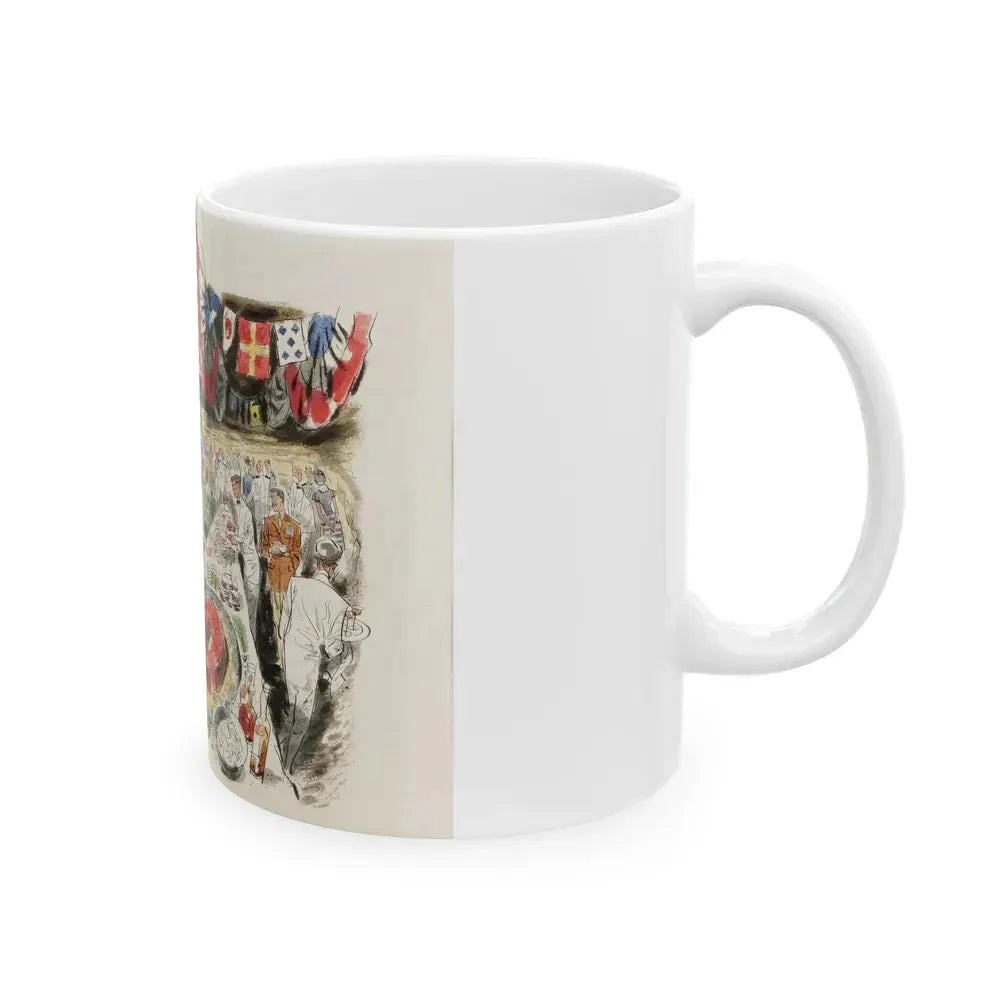 Buttering the Navy Brass, 1947 - White Coffee Mug - Go Mug Yourself
