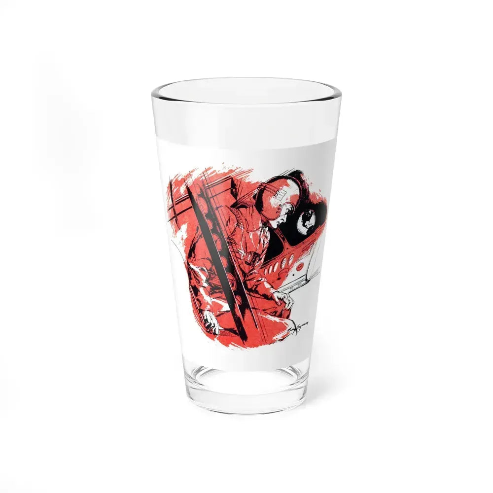 Button, Button, Bluebook Magazine, March 1954 (Magazine Illustration) Pint Glass 16oz 16oz - Go Mug Yourself