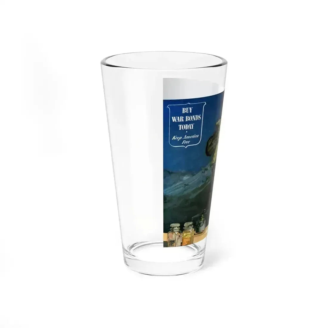 Buy War Bonds Today adv, 1944 (Magazine Illustration) Pint Glass 16oz - Go Mug Yourself