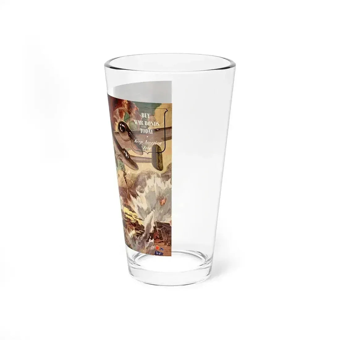 Buy War Bonds Today adv, The Saturday Evening Post, February 5, 1944 (Magazine Illustration) Pint Glass 16oz - Go Mug Yourself