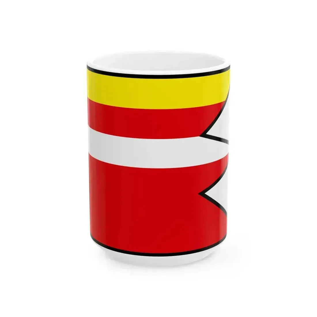 Buzitka Lucenec Flag (Slovakia) White Coffee Mug 15oz - Go Mug Yourself