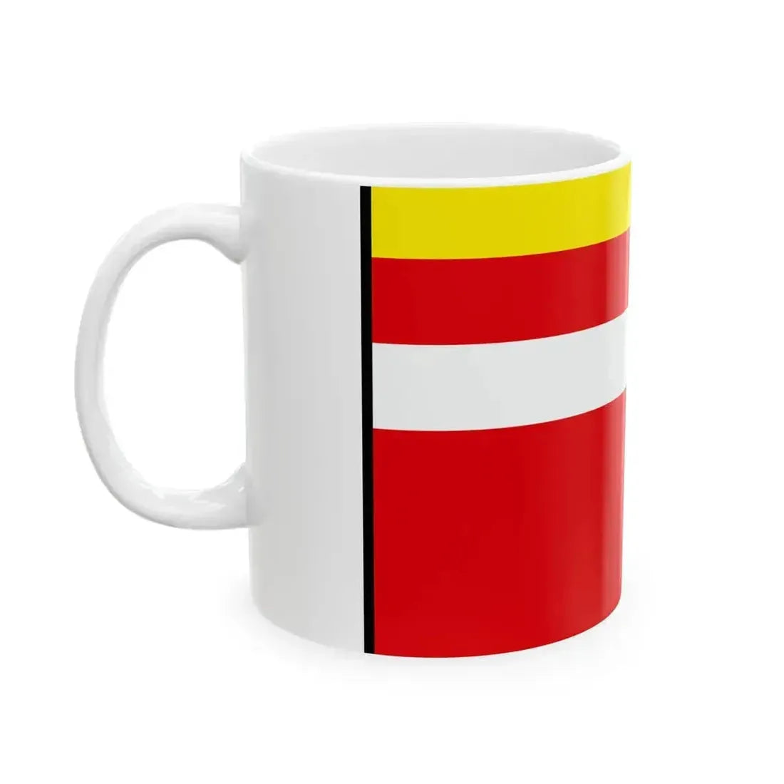Buzitka Lucenec Flag (Slovakia) White Coffee Mug - Go Mug Yourself