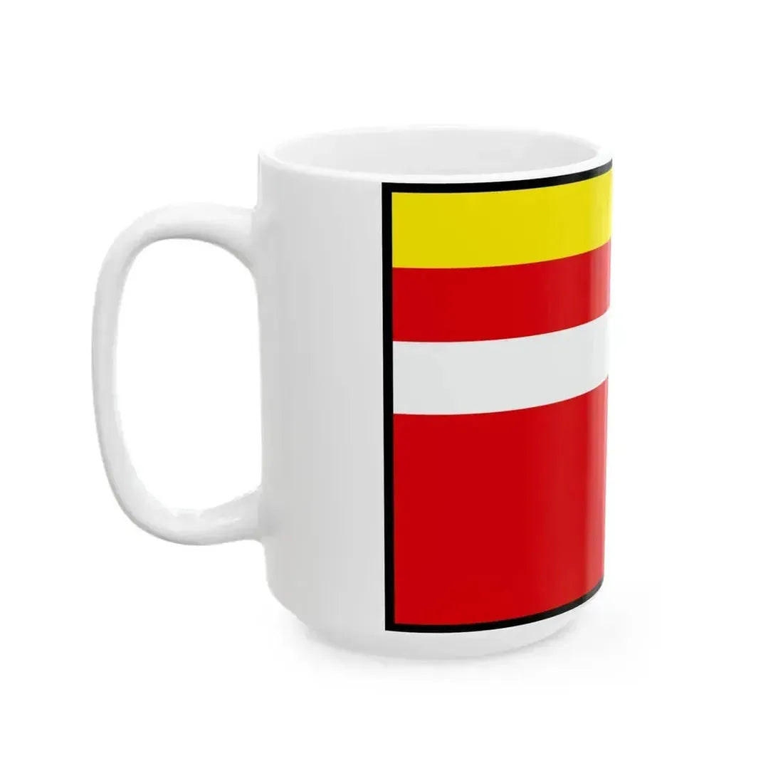 Buzitka Lucenec Flag (Slovakia) White Coffee Mug - Go Mug Yourself