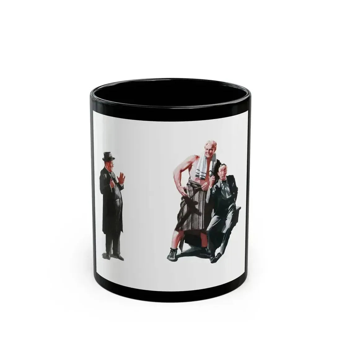Buzz Meets a Mammoth (1), The American Magazine, July 1938 - Black Coffee Mug 11oz - Go Mug Yourself