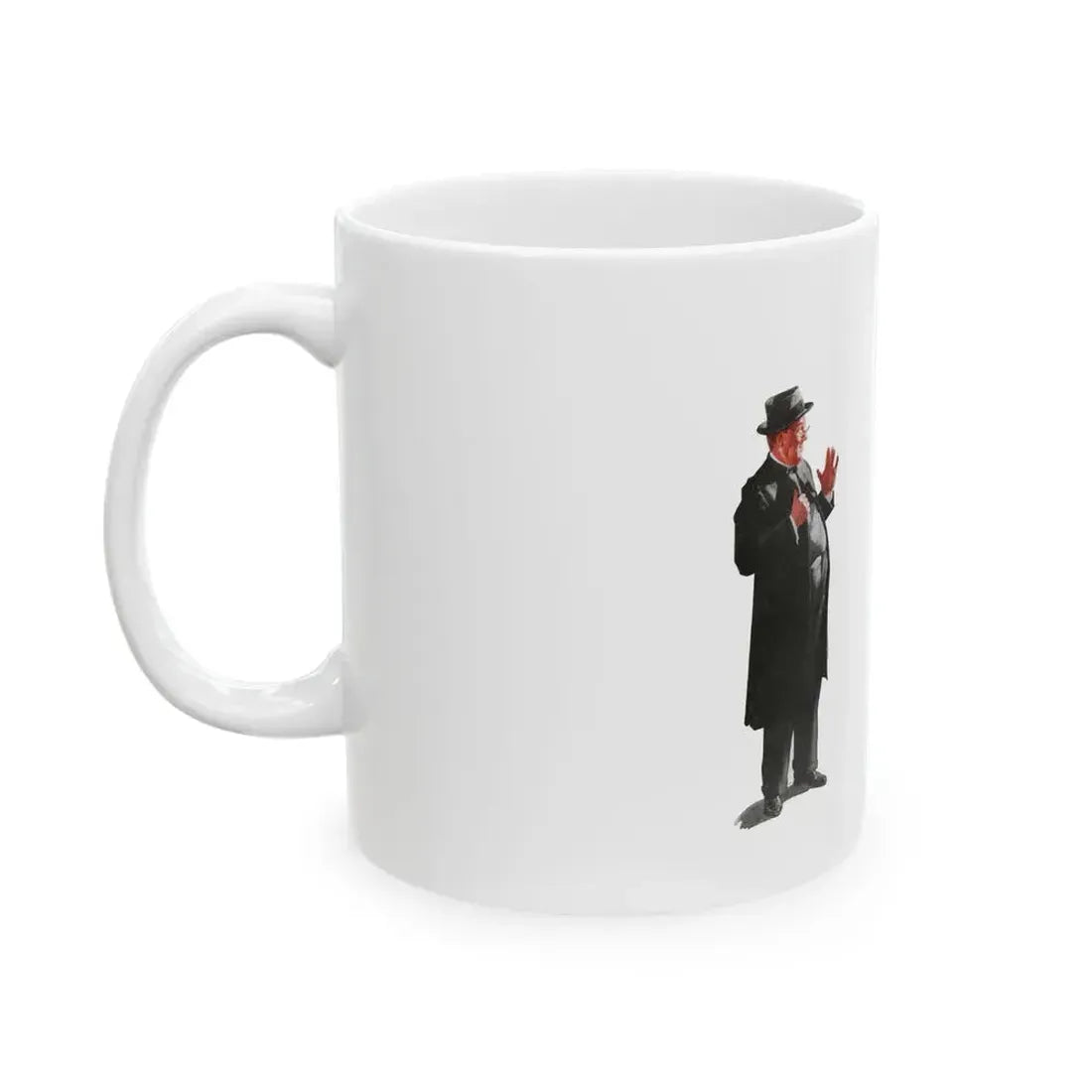 Buzz Meets a Mammoth (1), The American Magazine, July 1938 - White Coffee Mug - Go Mug Yourself