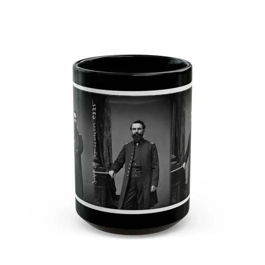 Bvt. Brig. Gen. John S. Cavender (1st Mo. Light Artillery) (U.S. Civil War) Black Coffee Mug 15oz - Go Mug Yourself