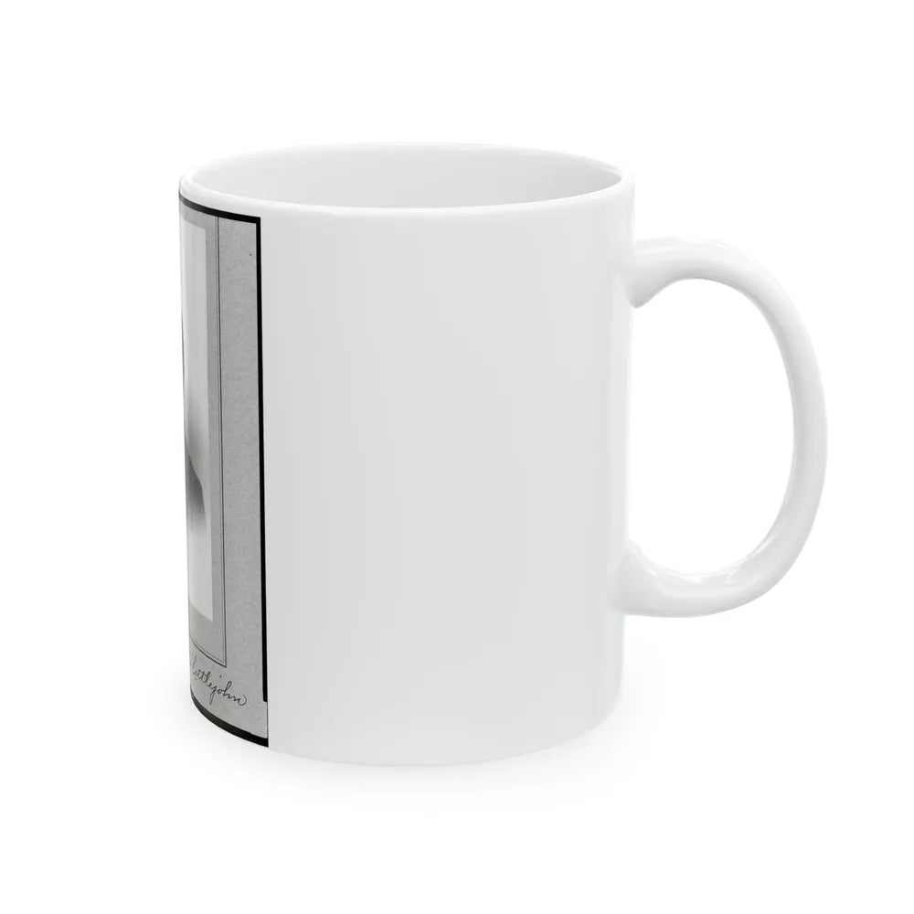Bv't. Brig. Gen. D.C. Littlejohn, Head-And-Shoulders Portrait, Facing Left (U.S. Civil War) White Coffee Mug-Go Mug Yourself