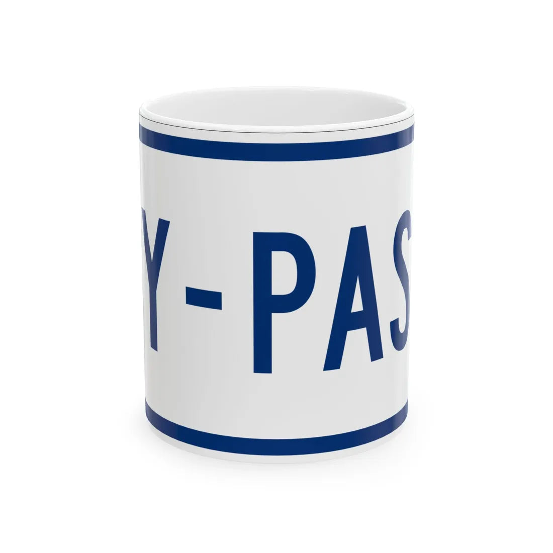 By-pass plate South Carolina (South Carolina) (Road Sign) White Coffee Mug 11oz - Go Mug Yourself