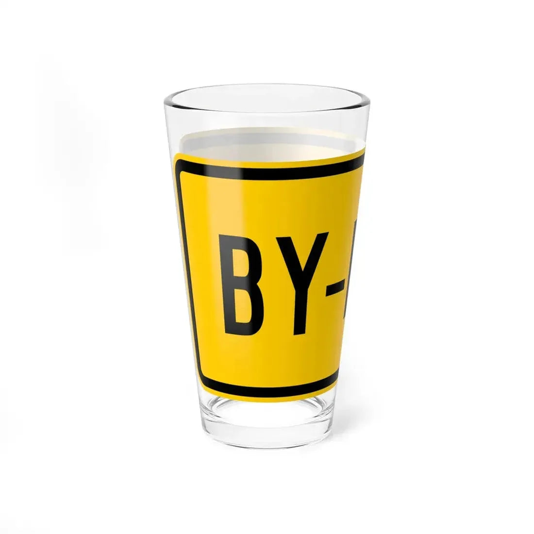 By-pass plate Wyoming (Wyoming) (Road Sign) Pint Glss 16oz - Go Mug Yourself