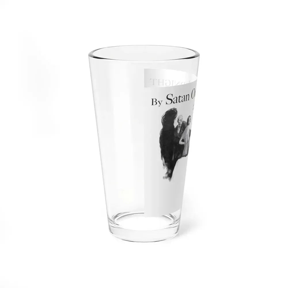 By Satan Out of Midnight, Real Detective, November 1932 (Magazine Illustration) Pint Glass 16oz - Go Mug Yourself