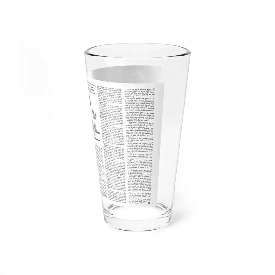 By the Light, Adam magazine, October 1958 (Magazine Illustration) Pint Glass 16oz - Go Mug Yourself